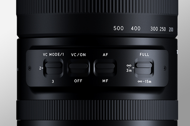 Interruptores para diferentes modos.