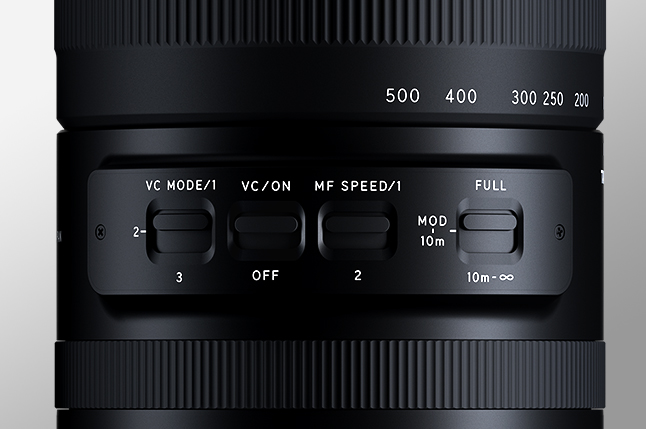 Interruptores para diferentes modos.