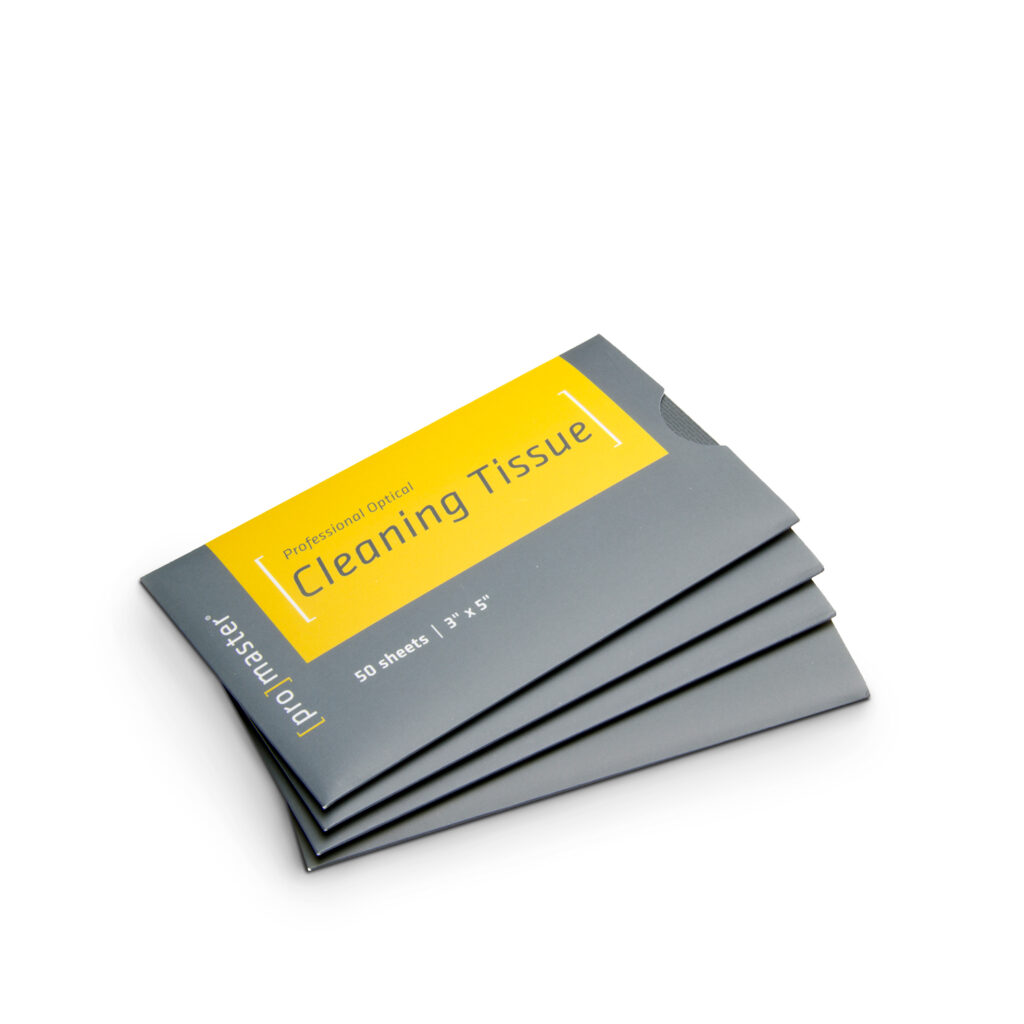 Lens cleaning tissues