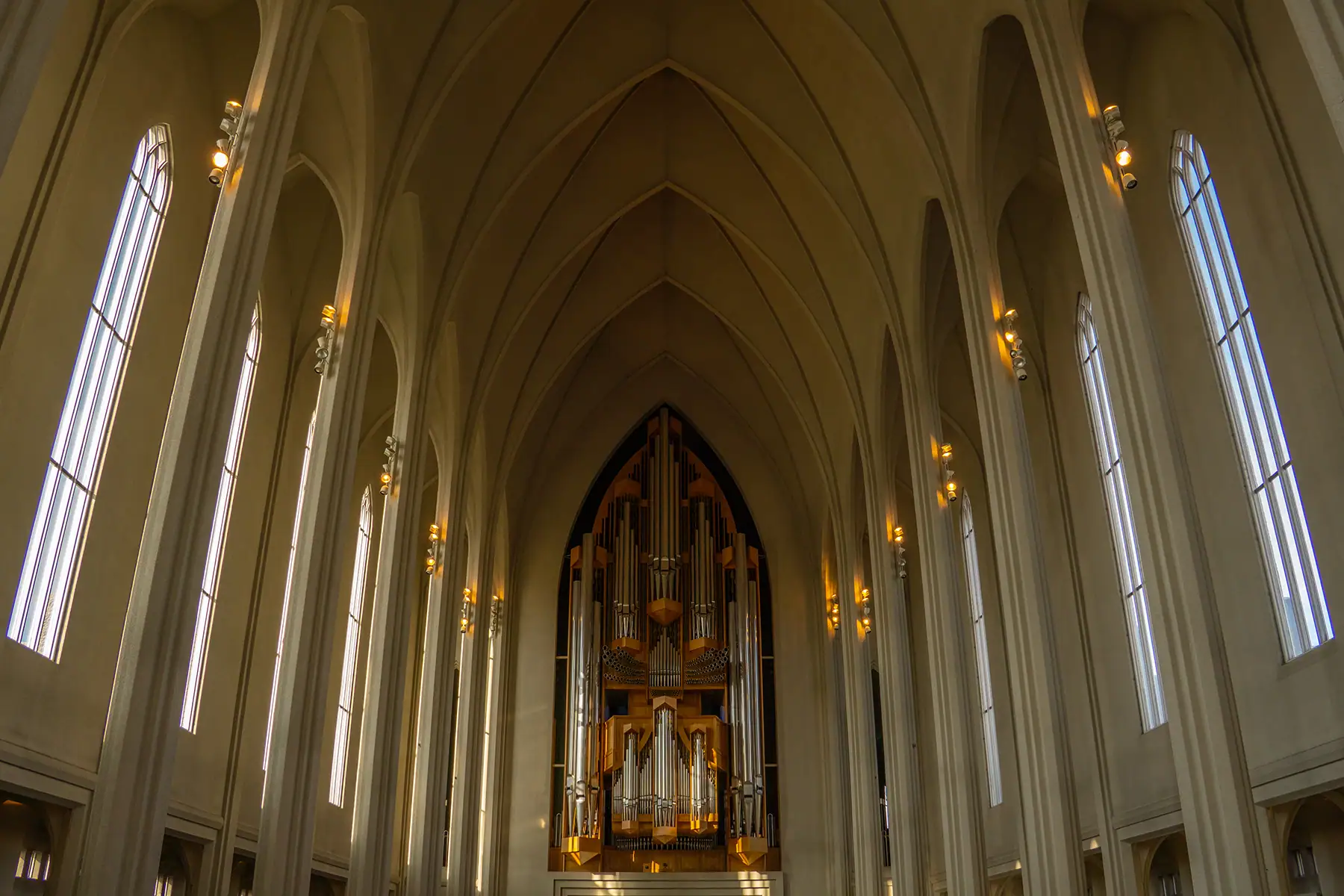 Organ pipes in a church