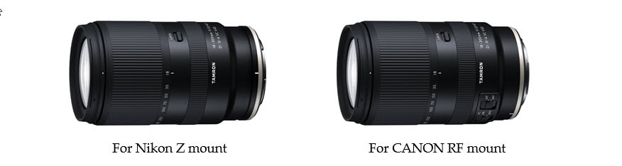 Tamron 18-300mm para Nikon Z y Canon RF