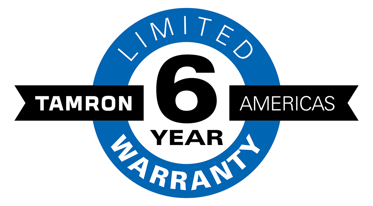 Tamron 6-year limited warranty logo