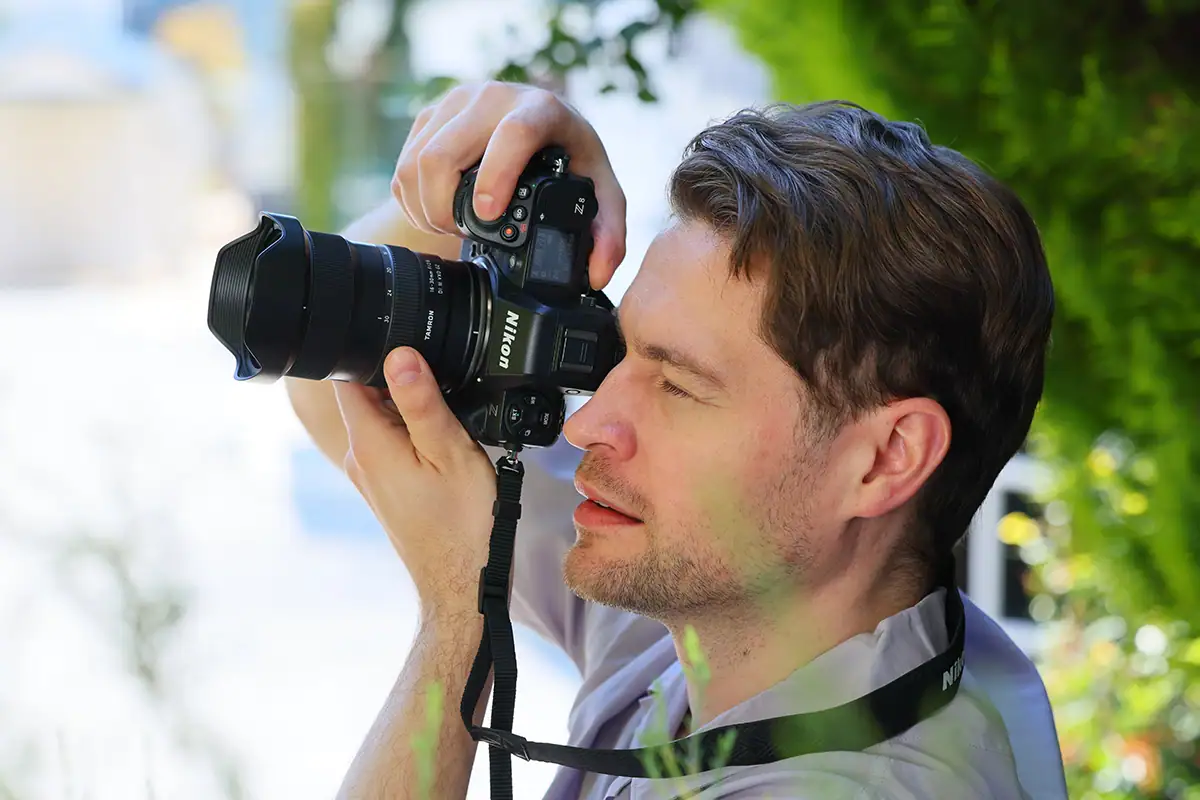 Tamron 16-30mm F/2.8 Di III VC VXD G2 lens on a Nikon Z mirrorless camera for landscape and street photography.