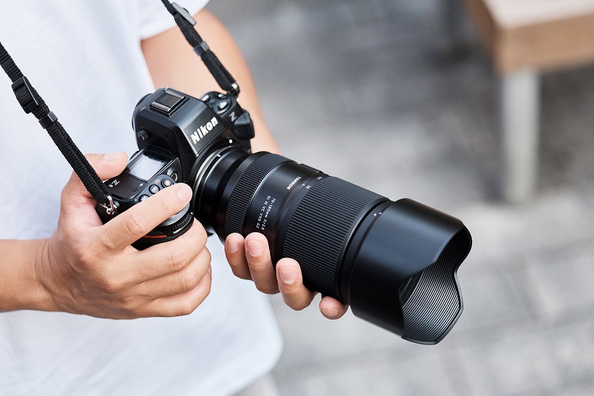 Tamron 70-180mm F/2.8 Di III VC VXD G2 (Model A065) telephoto zoom lens on a Nikon Z mirrorless camera for sports and portrait photography.