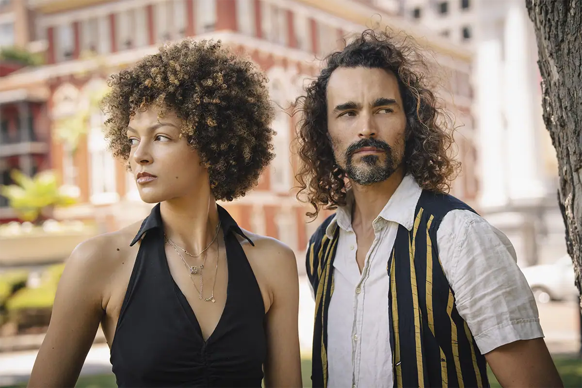 Environmental portrait of two subjects photographed with the Tamron 35-150mm F2-2.8 Di III VXD to show the flexibility of a zoom lens for portrait photography.