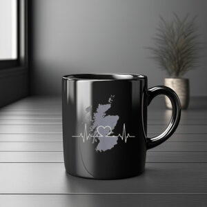 Scotland Roots World Cup Gift Scottish Pride Heartbeat Mug