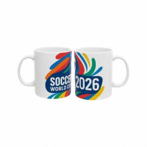 Modern Colorful Fan Design – Soccer World Cup 2026 Coffee Mug