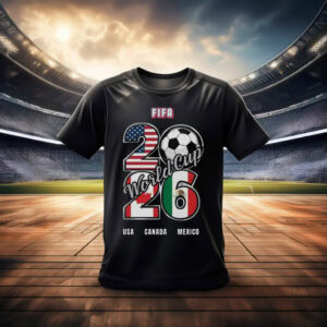 World Cup 2026 Shirt – Soccer Fan Tee USA Canada Mexico Football T-Shirt
