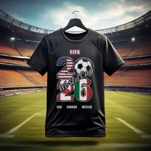 World Cup 2026 Shirt – Soccer Fan Tee USA Canada Mexico Football T-Shirt