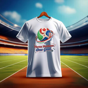 World Cup 2026 USA Shirt – Three Nations One Goal Tee
