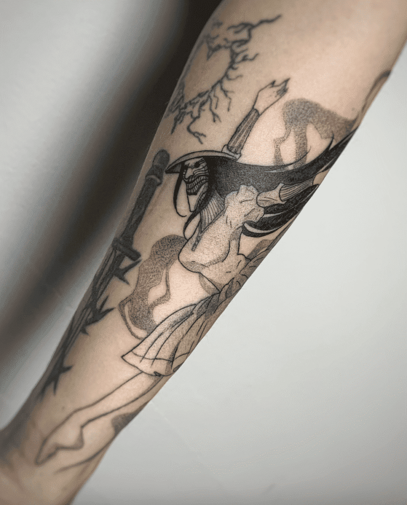 Acrobatic Silky Dandadan Tattoo