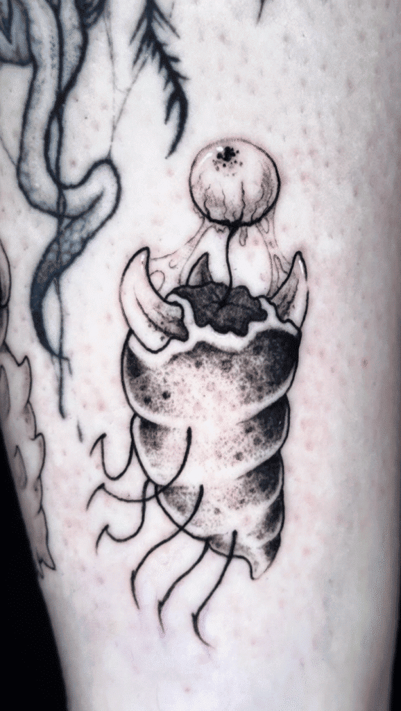 Grub Mimic Hollow Knight Tattoo