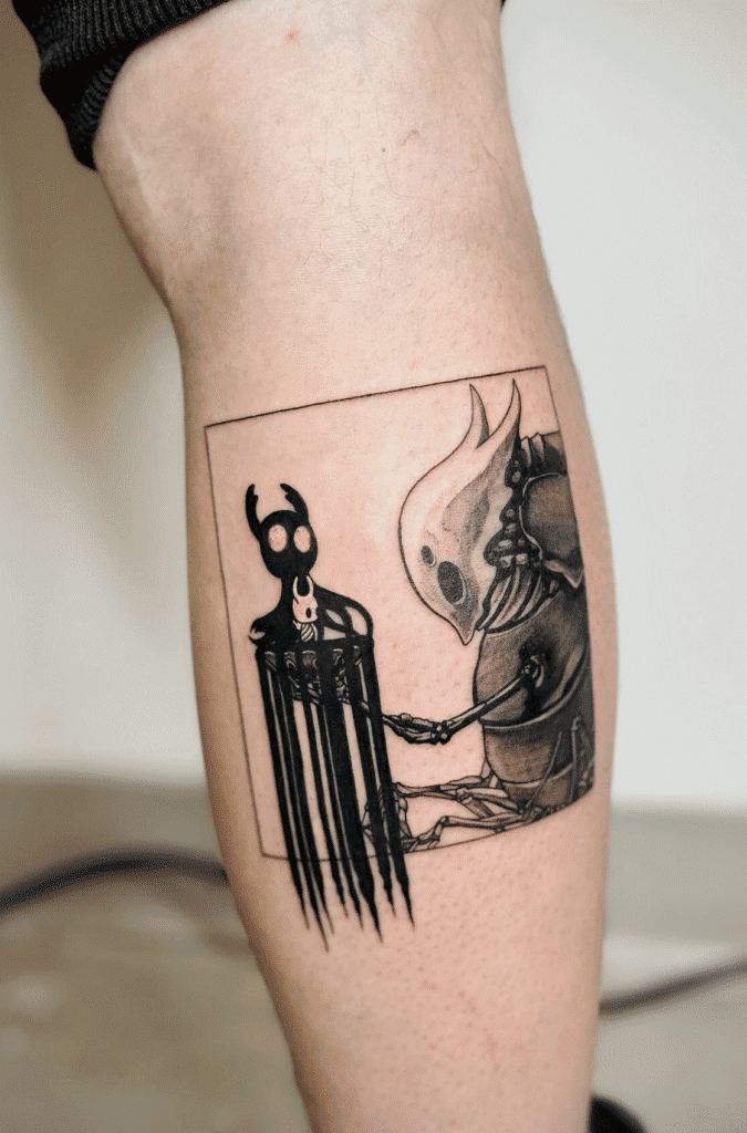 Shade Cloak Fountain Hollow Knight Tattoo
