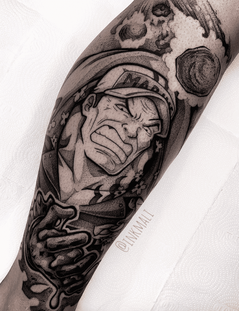 Akainu One Piece Tattoo