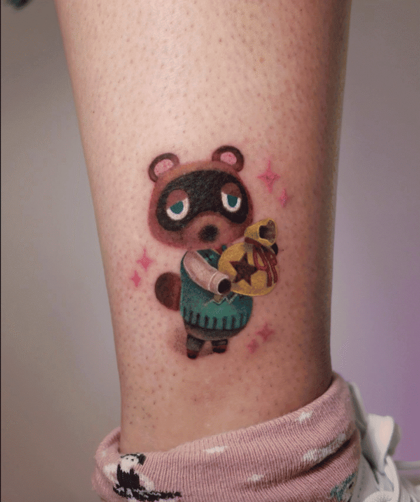 Animal Crossing Video Game Tattoo