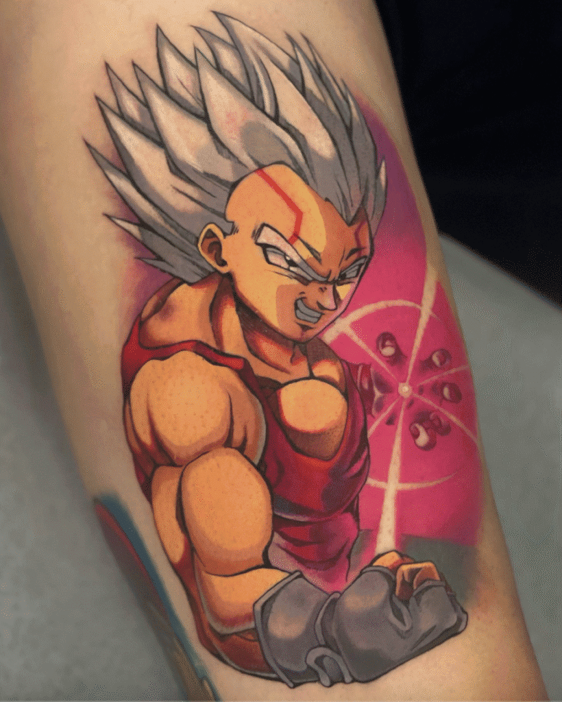 Baby Vegeta Dragon Ball Tattoo