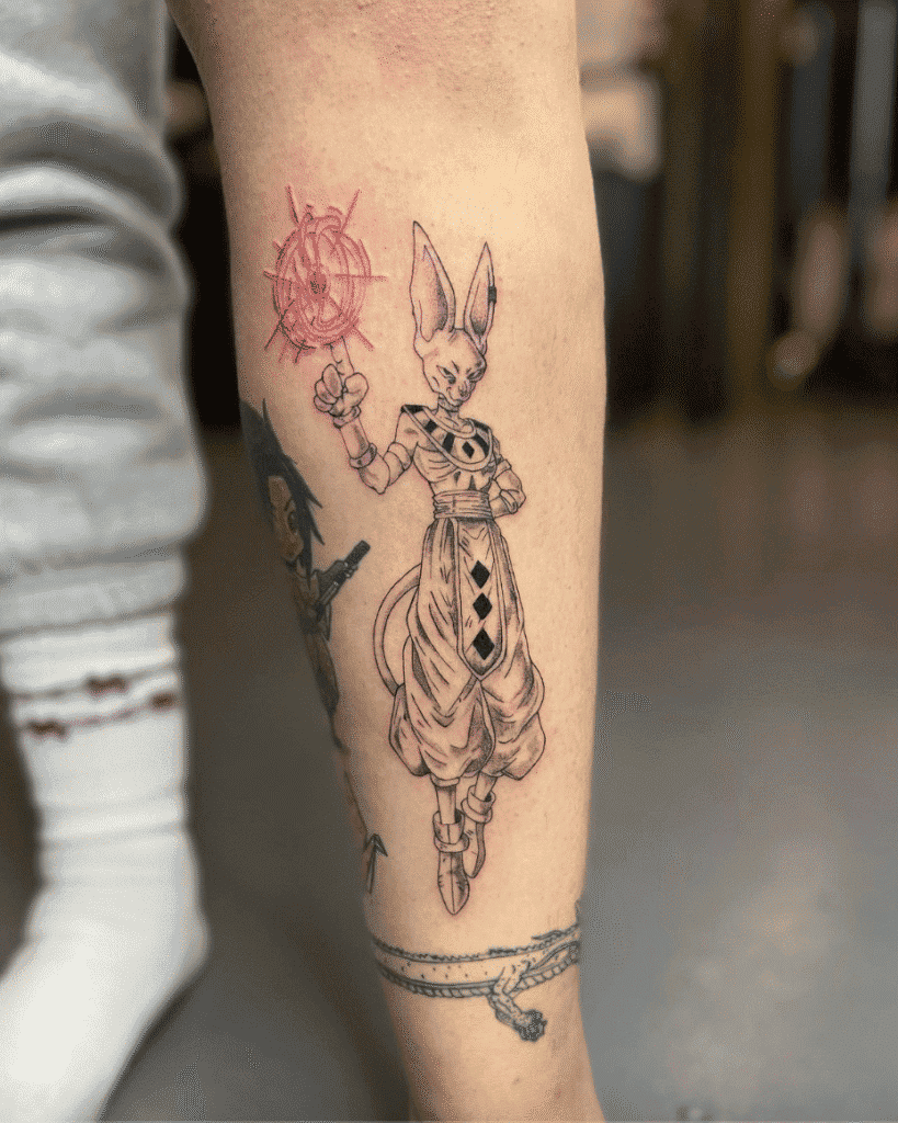 Beerus Dragon Ball Tattoo