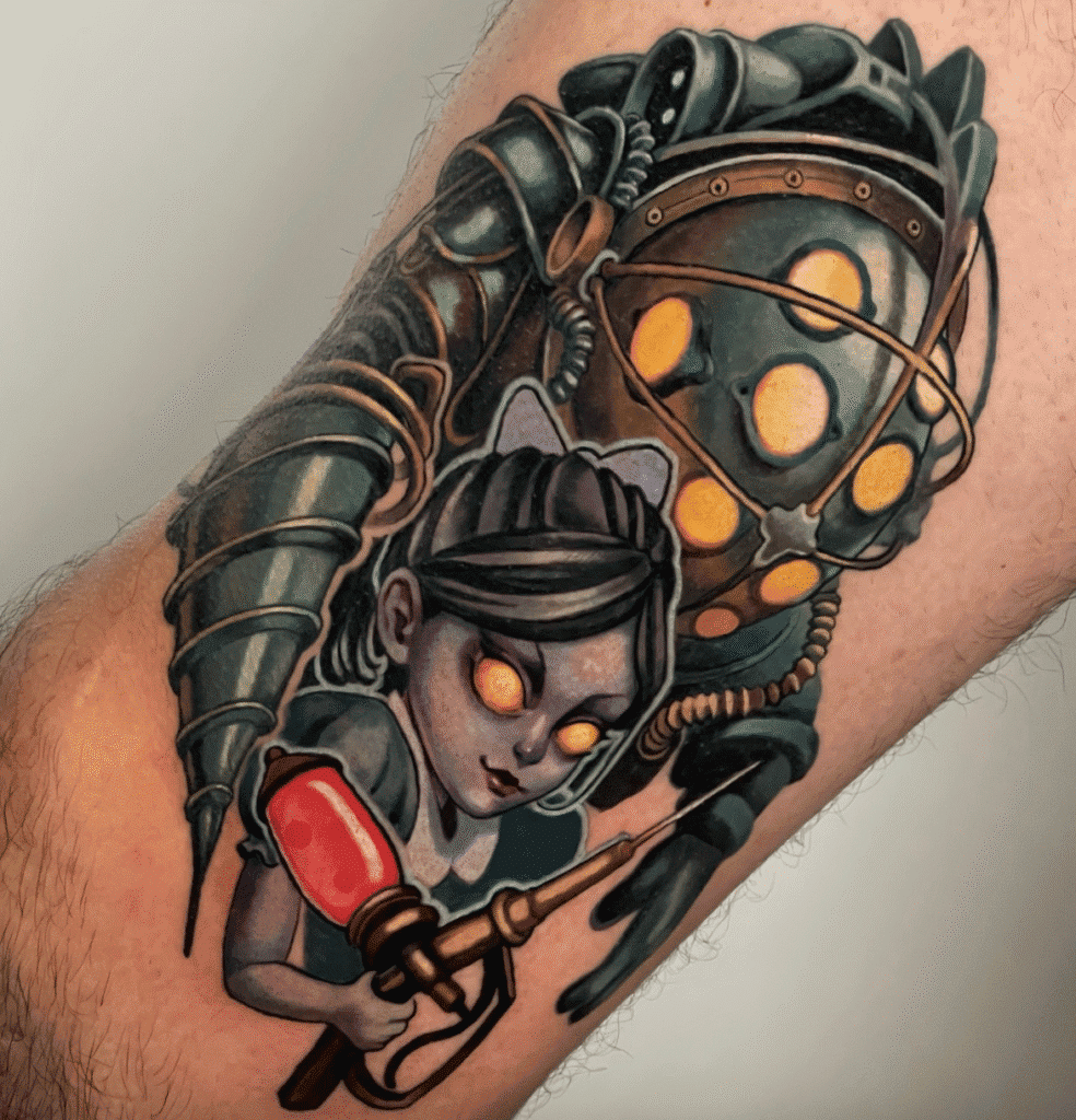 Bioshock Video Game Tattoo