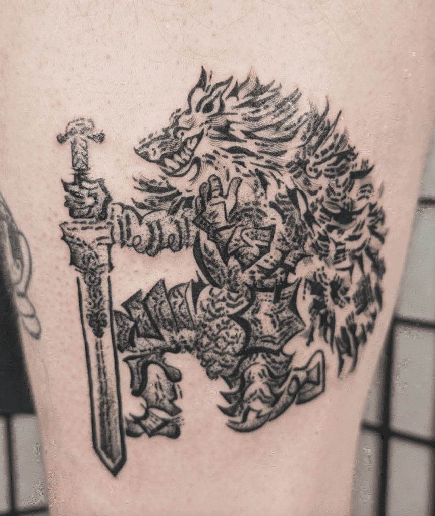 Blaidd Soulsborne Tattoo
