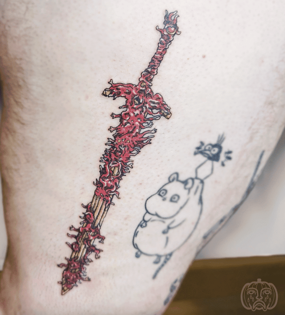 Blasphemous Blade Soulsborne Tattoo