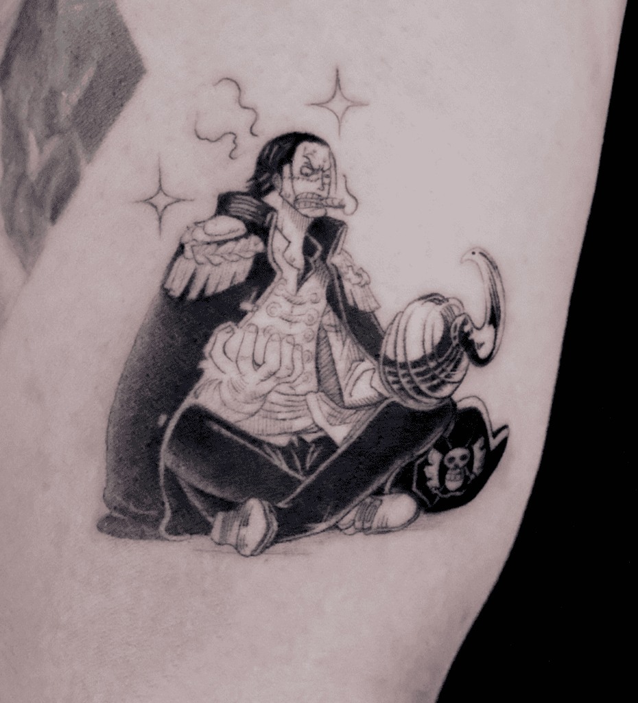 Crocodile Sit One Piece Tattoo