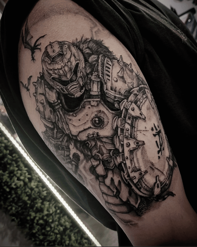 DOOM Video Game Tattoo