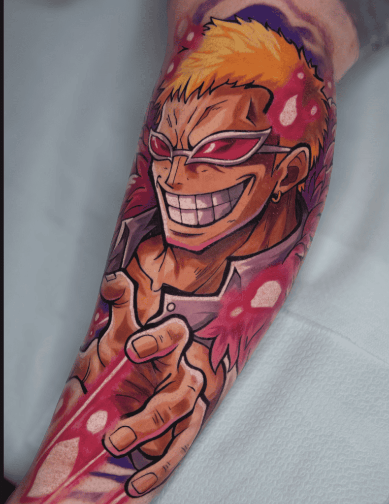 Doflamingo Smile One Piece Tattoo