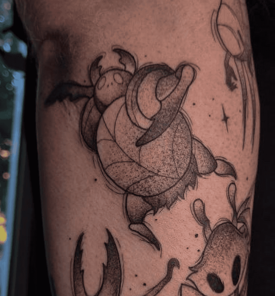 Dung Defender Attack Hollow Knight Tattoo