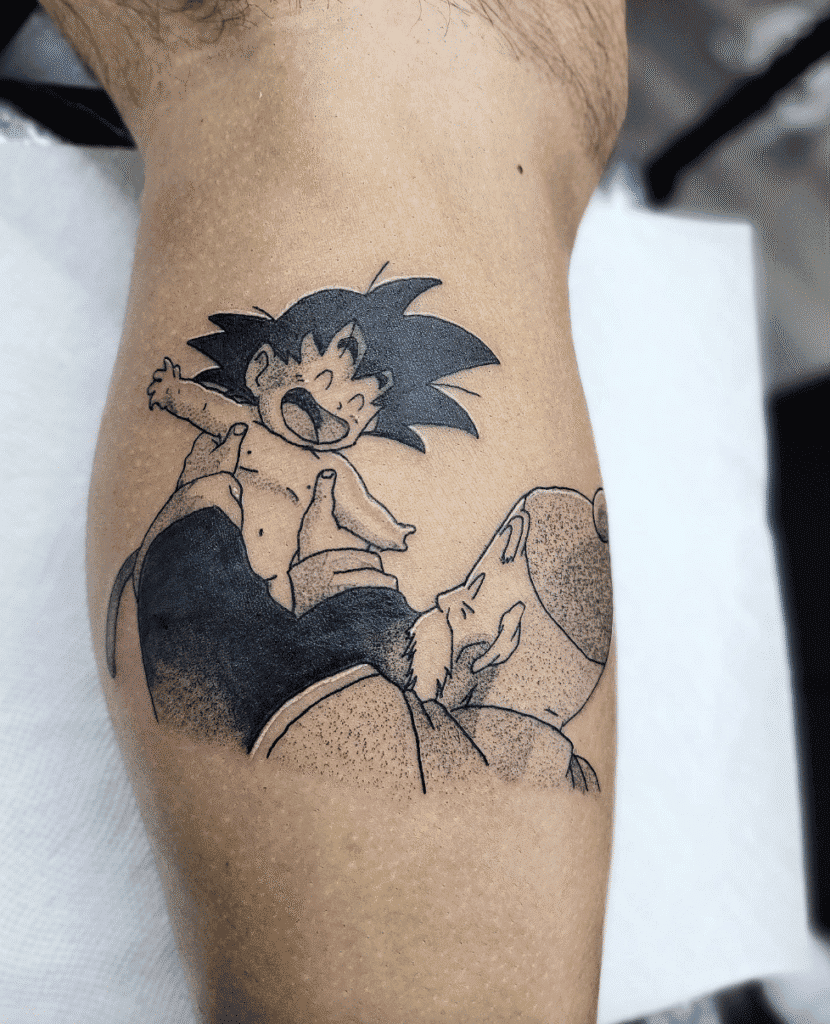 Grandpa Gohan Dragon Ball Tattoo