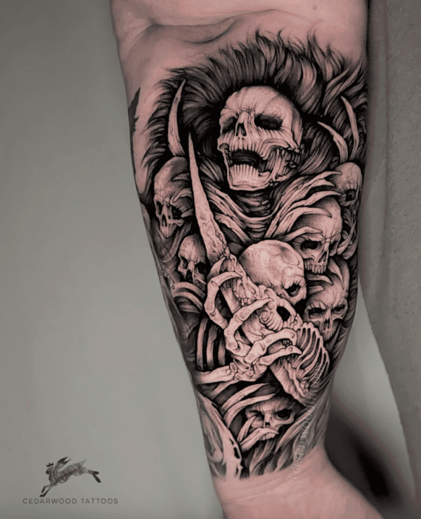 Gravelord Nito Soulsborne Tattoo