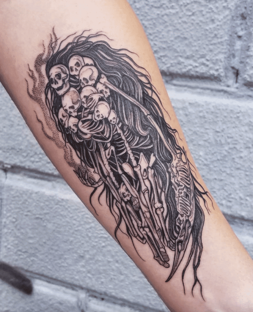Gravelord Nito Two Soulsborne Tattoo