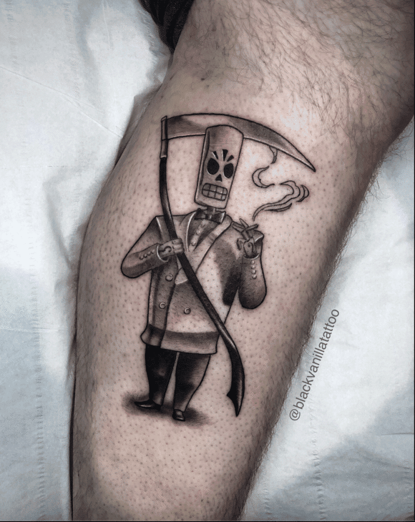 Grim Fandango Video Game Tattoo