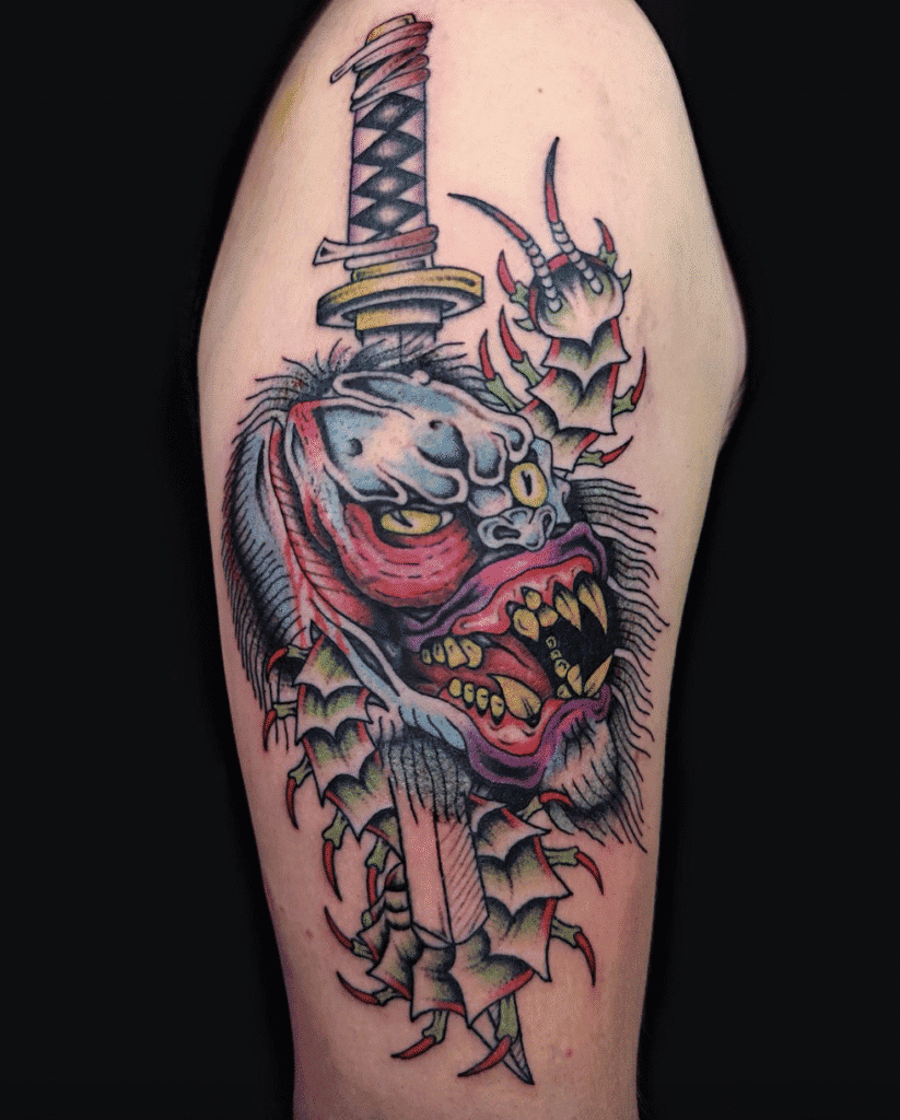 Guardian Ape Two Soulsborne Tattoo