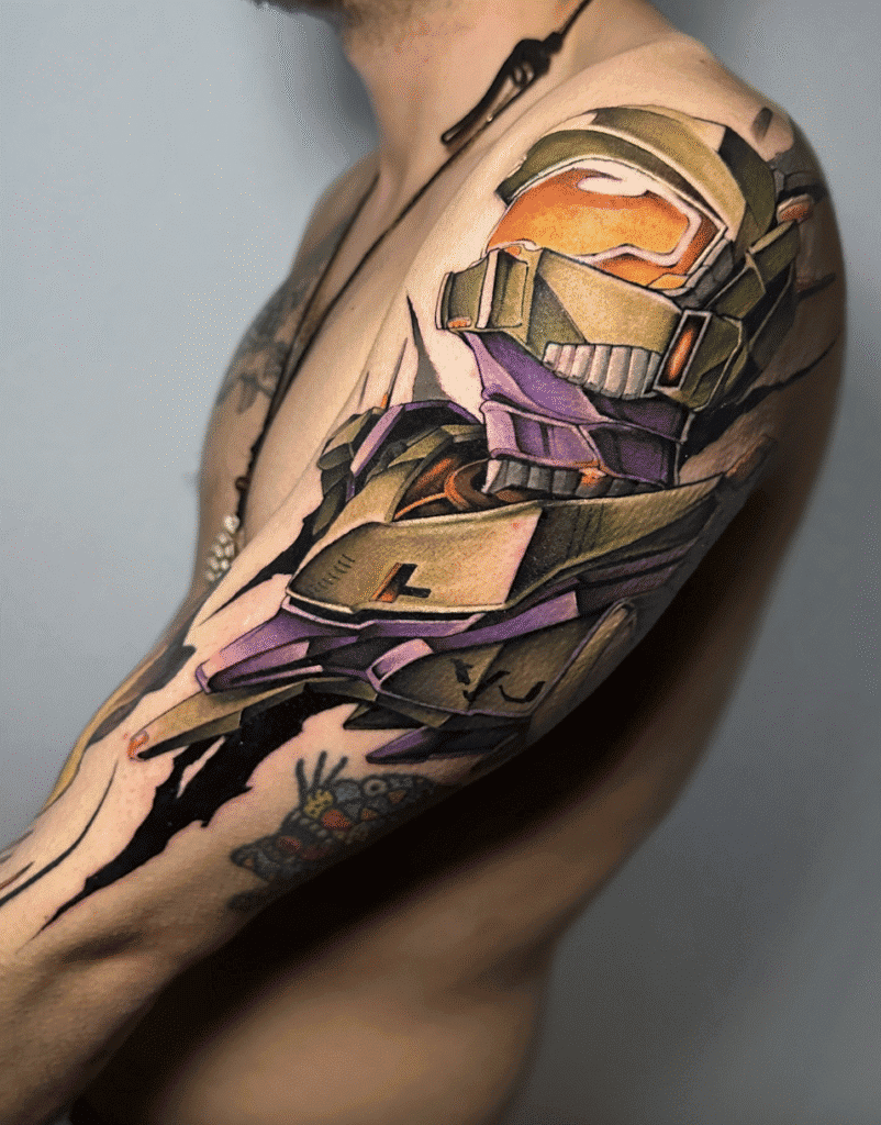 Halo Video Game Tattoo