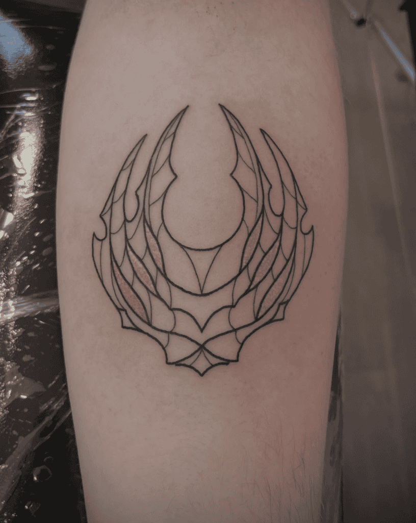 Hunter’s Crest Hollow Knight Tattoo