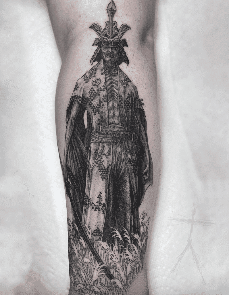Ishhin the Sword Saint Soulsborne Tattoo