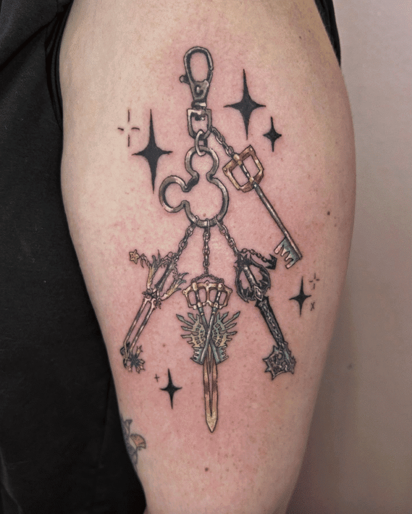 Kingdom Hearts Key Video Game Tattoo