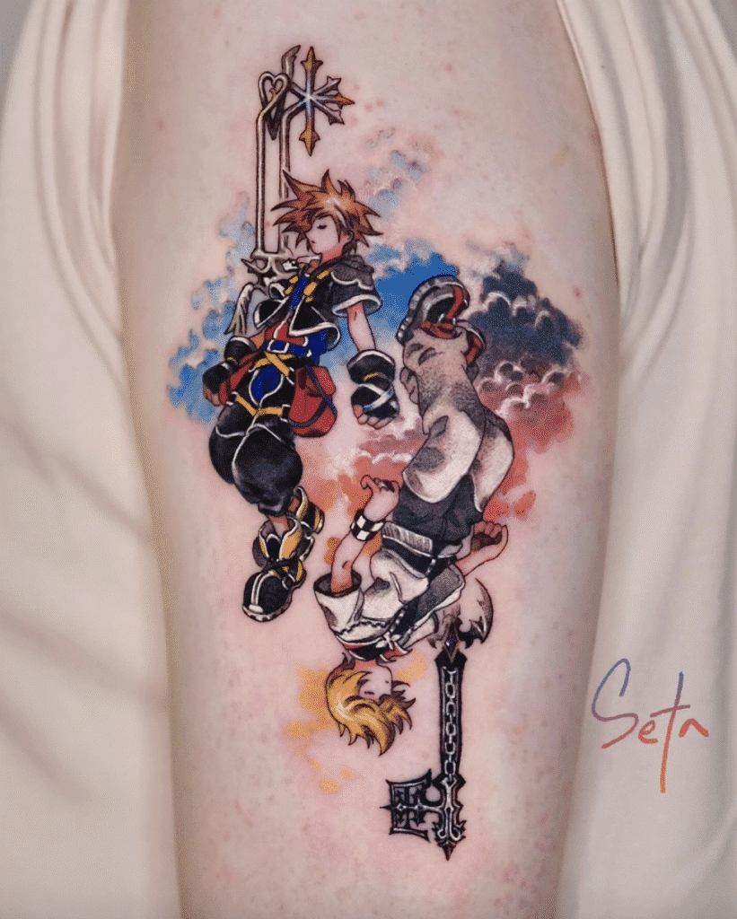 Kingdom Hearts Video Game Tattoo