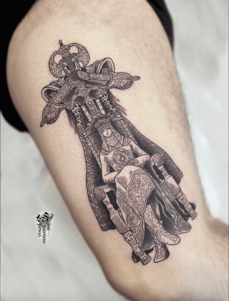 Lady Tanith Soulsborne Tattoo