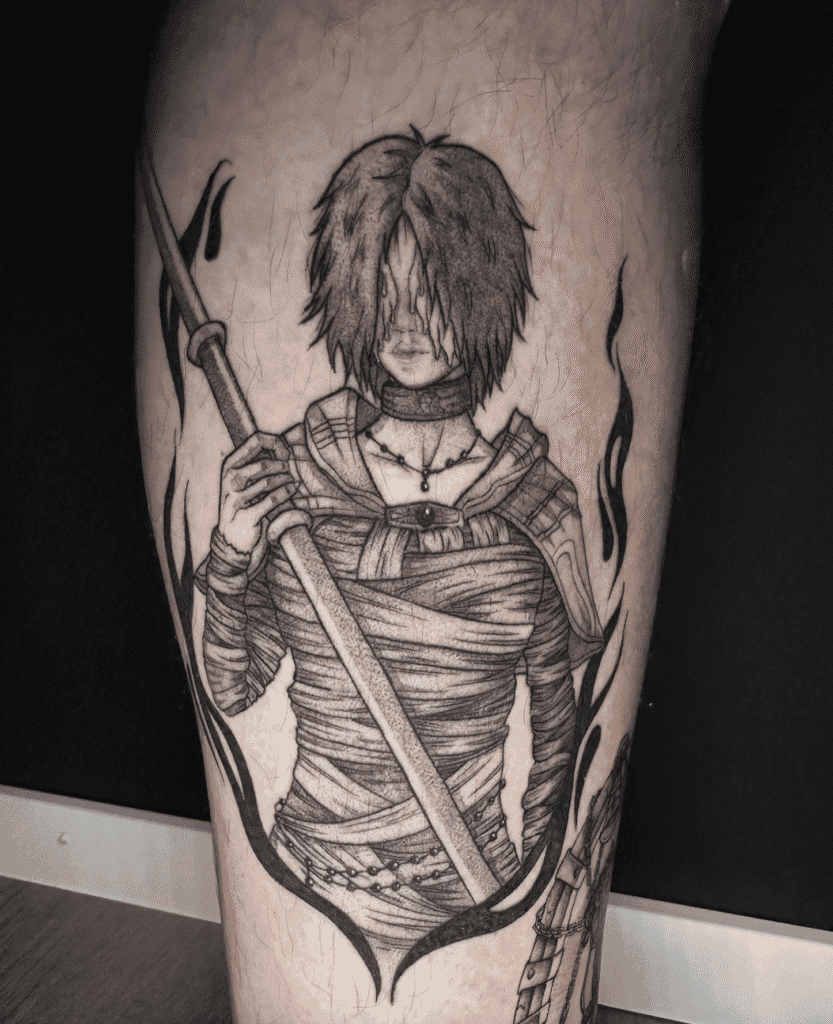 Maiden in Black Soulsborne Tattoo