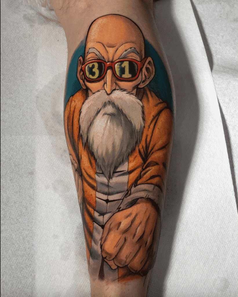 Master Roshi Dragon Ball Tattoo