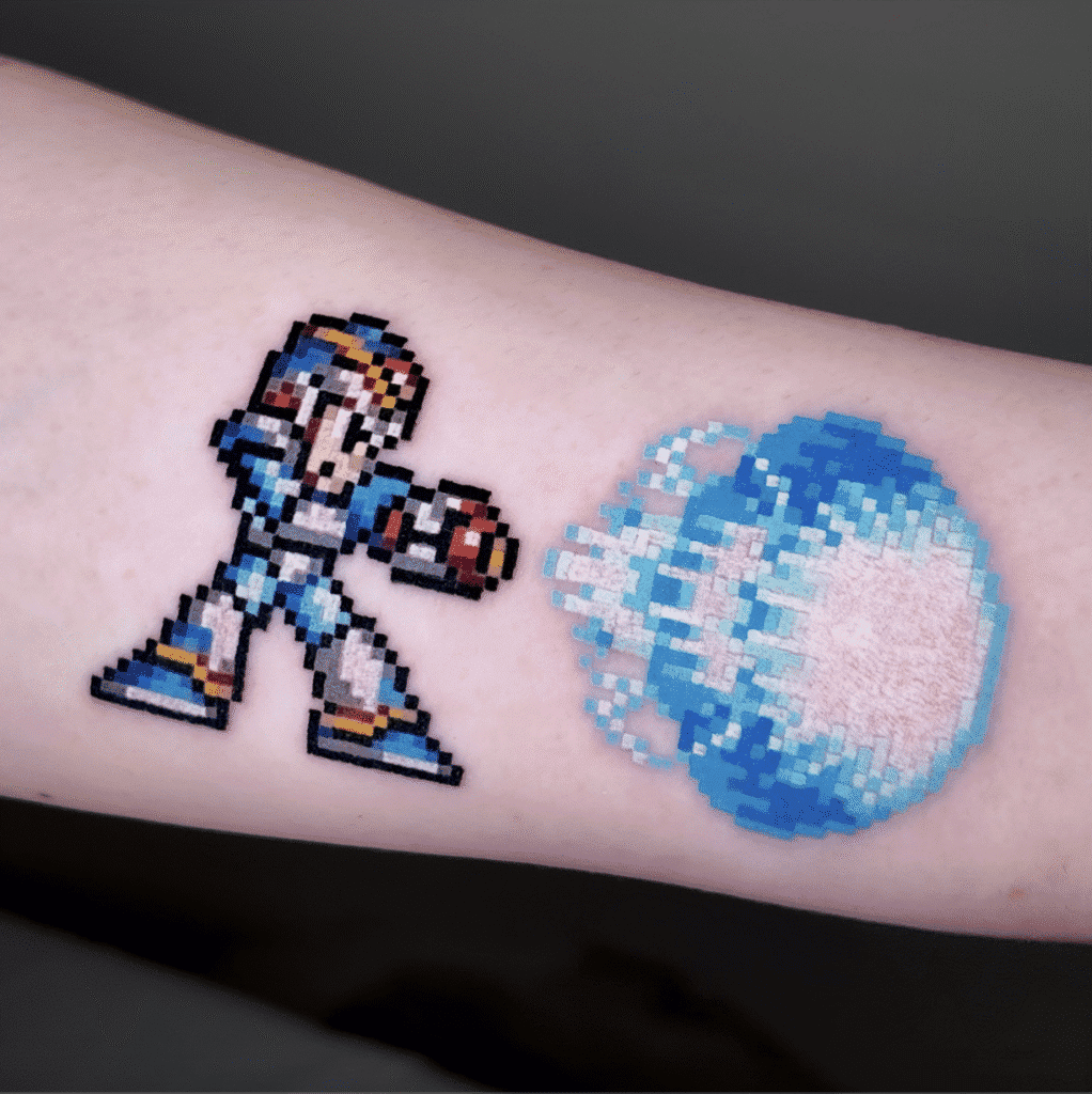 Mega Man Video Game Tattoo