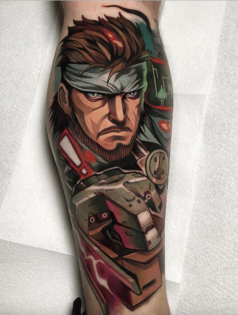 Metal Gear Solid Video Game Tattoo