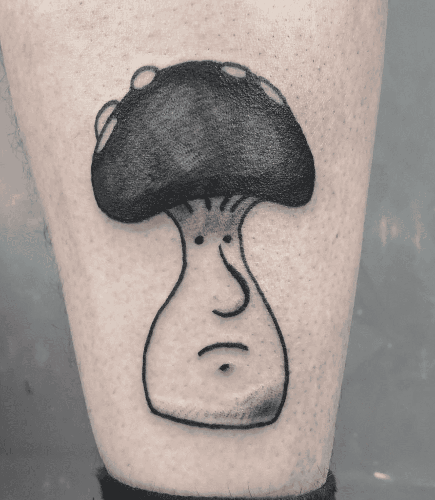 Mister Mushroom Simple Hollow Knight Tattoo