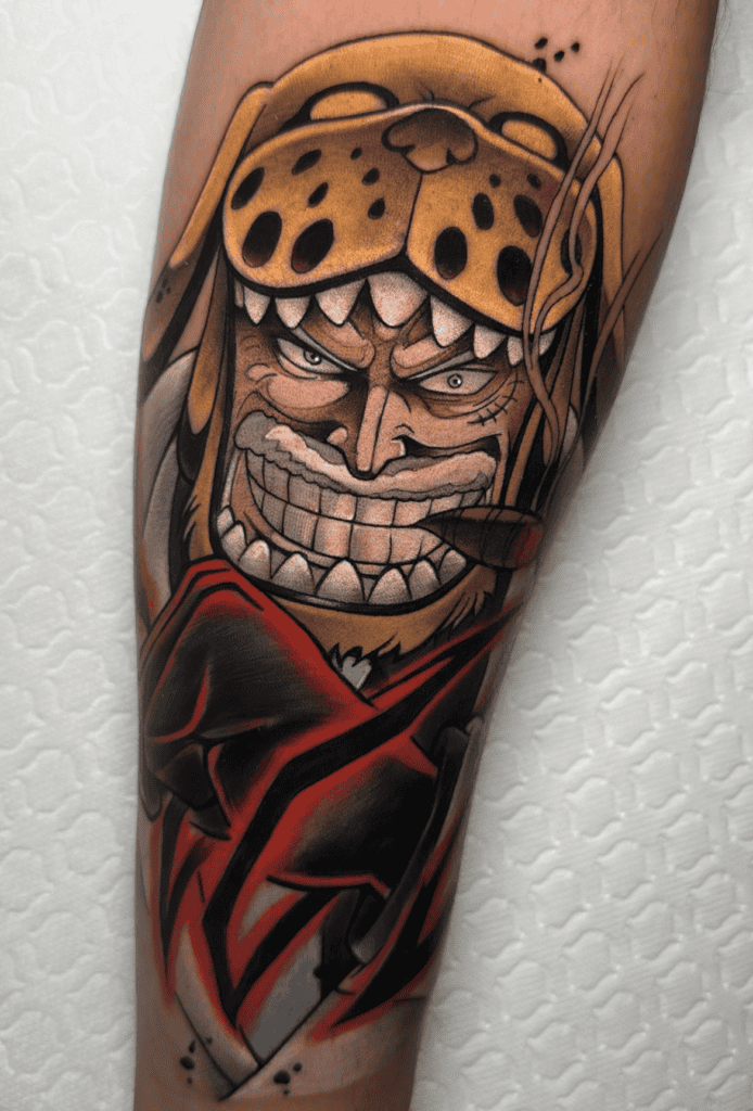 Monkey. D. Garp Dog One Piece Tattoo