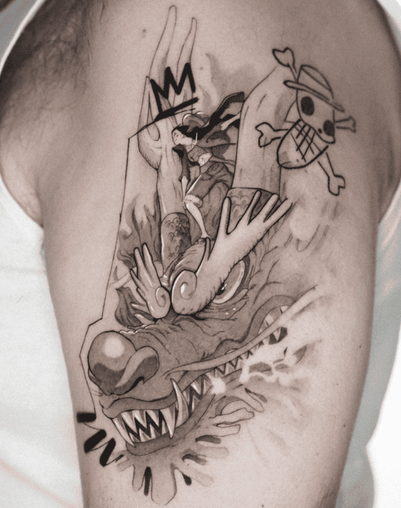 Mononosuke Luffy One Piece Tattoo