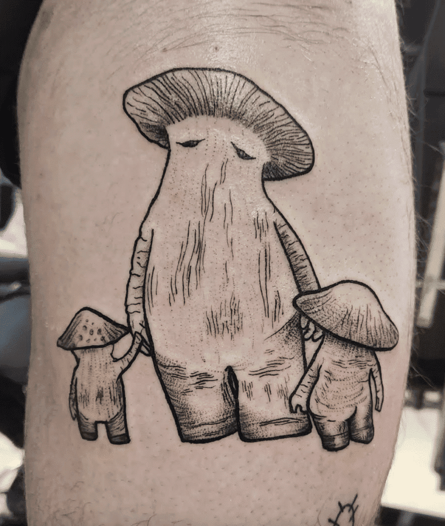 Mushroom People Two Soulsborne Tattoo