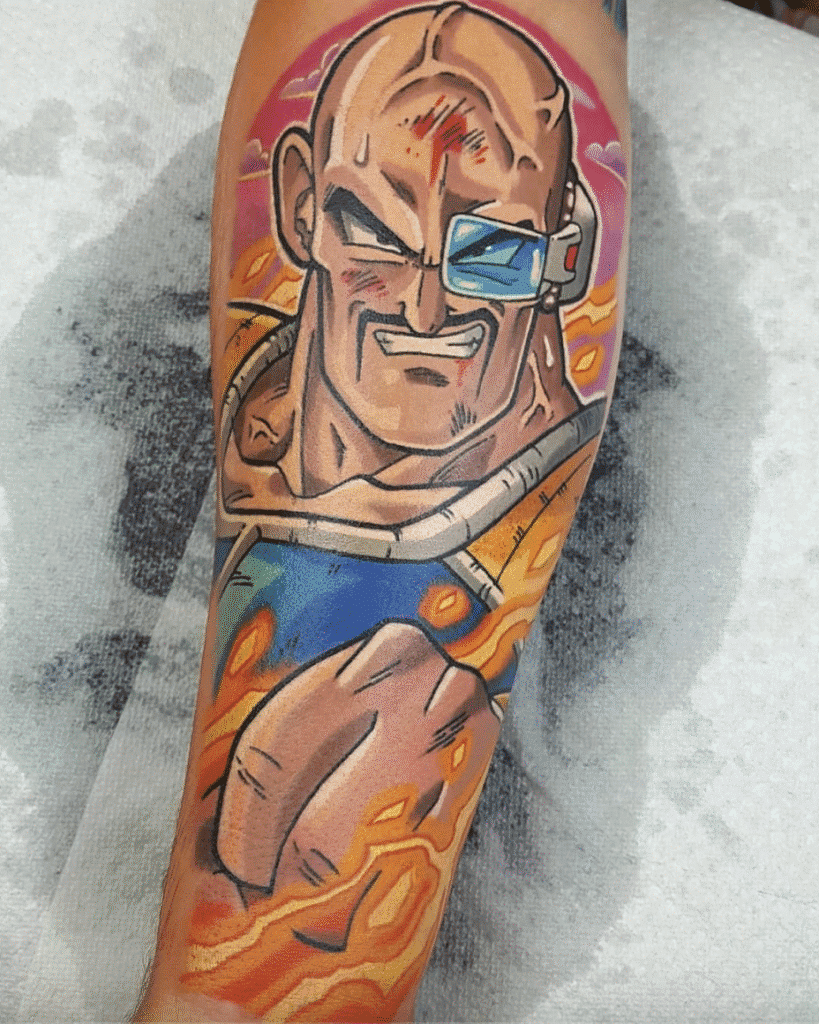 Nappa Dragon Ball Tattoo