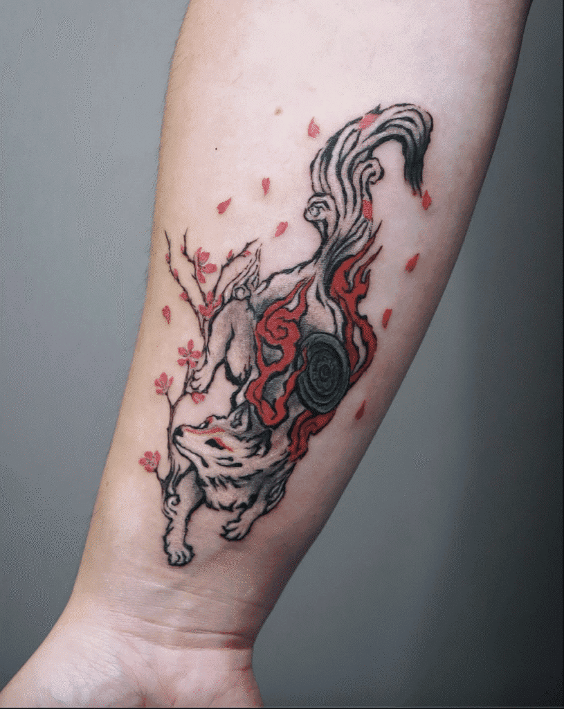 Ōkami Two Video Game Tattoo