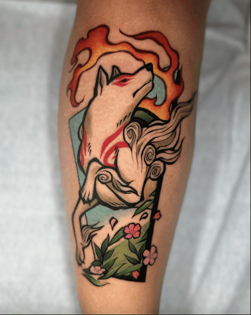 Ōkami Video Game Tattoo